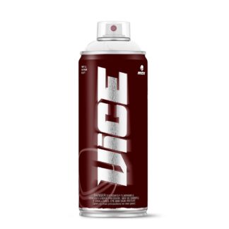 MTN VICE spray paint can with burgundy packaging, silver lettering and a clear cap