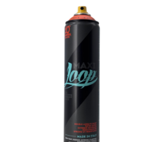 Loop Colors Maxi 600 ml spray paint can with an orange colour ring and yellow nozzle