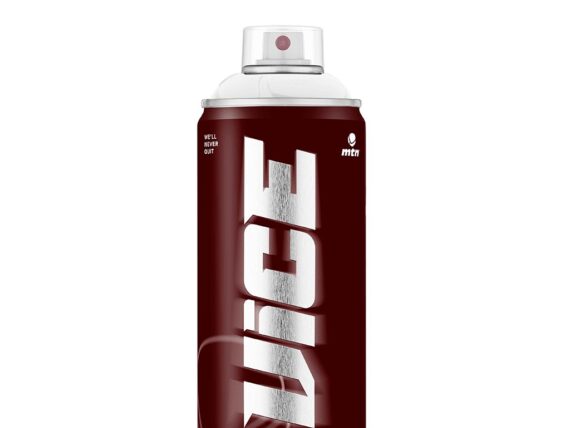 MTN VICE 400 ml Spray Paint — Product Image MTN VICE spray paint can with burgundy packaging, silver lettering and a clear cap